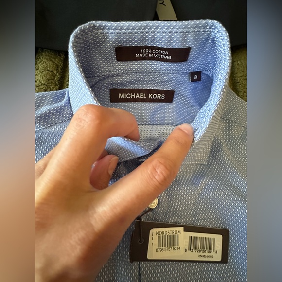 DKNY boys size 8 blazer and suit pants set 100% wool with button up shirt - Picture 2 of 10